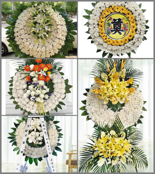 安徽黄山市黄山区新明乡猴坑村花圈速递
